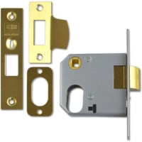 Union 2332 Oval Profile Mortice Nightlatch 77mm Polished Brass