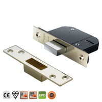 Legge N5641.SS BS 5 Lever Deadlock Polished Brass