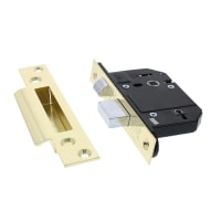 Legge 5 Lever Mortice Sashlock 76mm Polished Brass