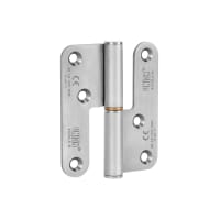 Union 604 Powerload Lift Hinge LH Radius Corner Satin Stainless Steel 98mm X 82mm X3mm