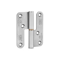 Union 604 Powerload Lift Hinge RH Radius Corner Satin Stainless Steel 98mmx 82mm X 3mm 