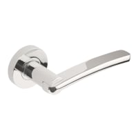 Jigtech Condor Fire Rated Lever on Rose - Polished Chrome