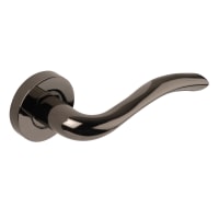 Jigtech Solar Fire Rated Lever on Rose - Black Nickel
