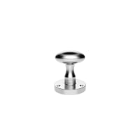 Manital Oval Mortice Knob 61mm Satin Chrome