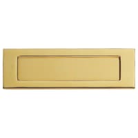 Carlisle Brass Victorian Architectural Letter Plate Polished Brass