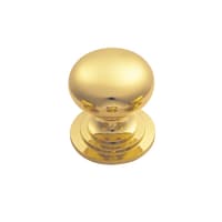 Carlisle Brass Victorian Cupboard Knob 25mm Polished Brass