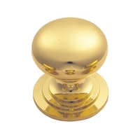 Carlisle Brass Victorian Cupboard Knob 38mm Polished Brass