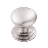 Carlisle Brass Fingertip Victorian Cupboard Knob 38mm Satin Chrome