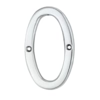 Carlisle Brass Numeral '0' Face Fix Number 76mm Polished Chrome