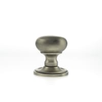 Old English Harrogate Solid Brass Mushroom Mortice Knob on Concealed Fix Rose Matt Gun Metal
