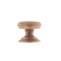 Old English Lincoln Solid Brass Victorian Cabinet Knob on Concealed Fix 32mm Urban Satin Copper