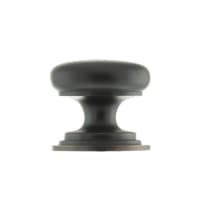 Old English Lincoln Solid Brass Victorian Cabinet Knob on Concealed Fix 38mm Antique Copper