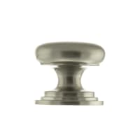Old English Lincoln Solid Brass Victorian Cabinet Knob on Concealed Fix 38mm Satin Nickel