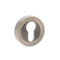 Old English Euro Escutcheon Antique Brass