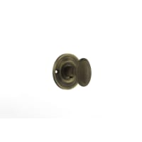 Old English Solid Brass Oval Turn & Release Matt Antique Brass