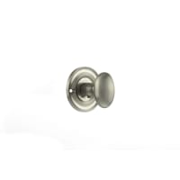 Old English Solid Brass Oval Turn and Release Satin Nickel