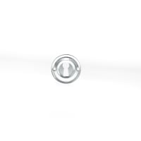 Old English Solid Brass Open Key Hole Escutcheon Polished Chrome