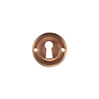 Old English Solid Brass Open Key Hole Escutcheon Urban Satin Copper