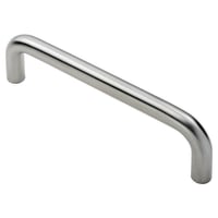 Eurospec 'D' Shaped Pull Handle 19 x 225mm C/C Satin Stainless Steel