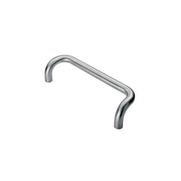 Eurospec Cranked Pull Handle 450 x 30mm Satin Stainless Steel