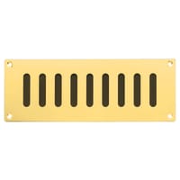 Carlisle Brass Ventilator Slotted Type 242 x 89mm Polished Brass