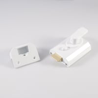 Eurospec Contract Rim Cylinder Nightlatch 60mm White/Brass