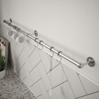 Utensil Rail 19 x 1000mm Brushed Stainless Steel