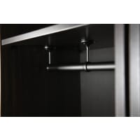 Rothley Matt Black Hanging Rail 25mm x 1829mm
