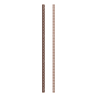 Rothley Baroque Twin Slot Wall Upright 1200mm Long Antique Copper