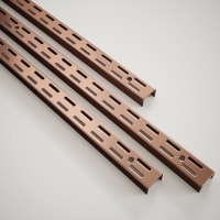 Rothley Baroque Twin Slot Wall Upright 1600mm Long Antique Copper