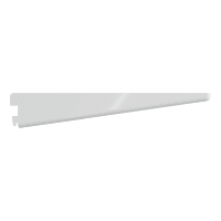 Rothley White Steel Twinslot Shelving Bracket 220 x 13 x 2mm