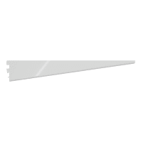 Rothley Twin Slot Shelf Bracket 470mm Long Antibacterial White