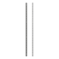 Rothley Silver Steel Twin Slot Upright Shelving 1219 x 25 x 2mm