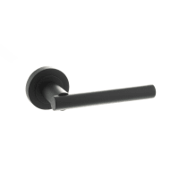 Status Nebraska Lever on Round Rose Matt Black