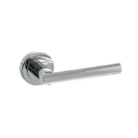 Status Nebraska Lever on Round Rose Polished Chrome