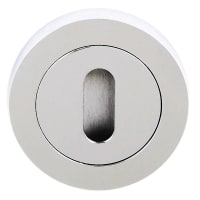 Status Key Escutcheon on Round Rose Polished Chrome