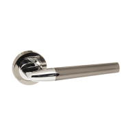 Status Tennessee Lever on Round Rose Black Nickel/Polished Chrome