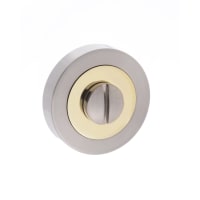 Status Turn & Release on Round Rose Satin Nickel/Polished Brass