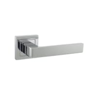 Status Montana Designer Lever on S4 Square Rose Polished Chrome