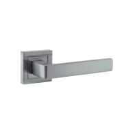 Status Montana Designer Lever on S4 Square Rose Satin Chrome