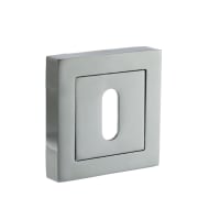 Status Key Escutcheon on S4 Square Rose Polished Chrome