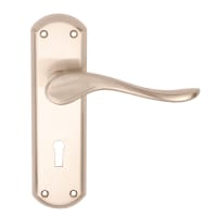 Sigma Lever Lock Furniture Satin Nickel Plated