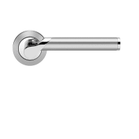 Karcher Starlight Lever Round Rose Polished Chrome and Satin Stainless Steel