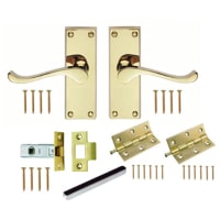 Carlisle Brass Victorian Contract Scroll Lever Pack Polished Brass