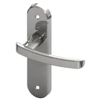 Serozzetta Arc Lever Latch on Backplate Polished Chrome