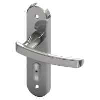 Serozzetta Arc Bathroom Door Lever Polished Chrome