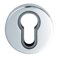 Serozzetta Escutcheon Euro Keyhole Profile 51mm Polished Chrome