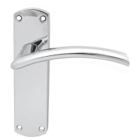 Serozzetta Tres Lever Latch Furniture Polished Chrome