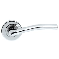 Serozzetta Cuatro Lever Set on Round Rose Polished Chrome