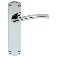 Serozzetta Cuatro Lever Latch on Backplate Polished Chrome